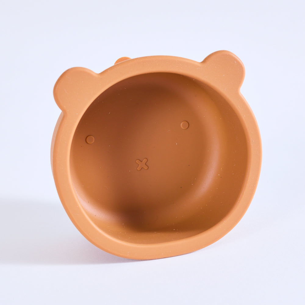 Milk Addict Silicone Bear Bowl Ochre